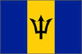 Barbados þjóðfána