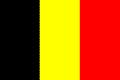 belgien National flagga