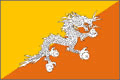 Bhutan nasjonal flagg