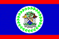 Belize nasjonale flagge