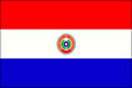 Paraguay nationale Fändel