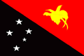 Papua-Neuguinea nationale Fändel