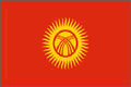 Kirgizistan National flagga