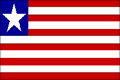 Liberija Tautinė vėliava
