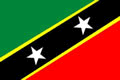 Saint Kitts and Nevis nationale Fändel