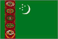 Turkmenistan National flagga