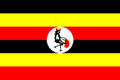 Uganda National flagga