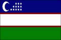 Uzbekistan National flagga