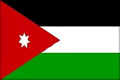 Jordanien nationale Fändel