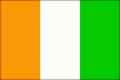 Elfenbenskusten National flagga