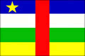 Zentralafrikanische Republik Nationalflagge